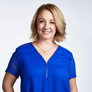 Graduate and mother Claire Haiek at work as a parenting producer at kidspot.com.au
