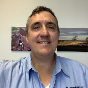 Bachelor of Urban and Regional Planning graduate Andrew Johns in blue Gunnedah Shire Council shirt